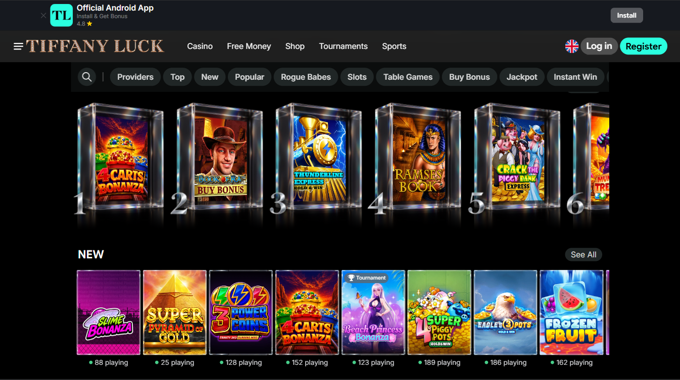 TiffanyLuck Casino Slots and Games