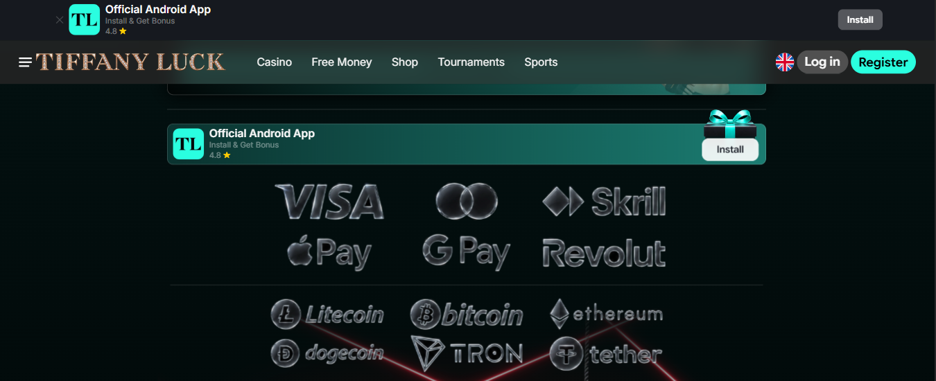 TiffanyLuck Casino Payments
